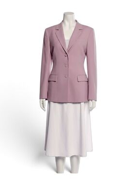 NWT Lafayette 148 Lavender Tint Three Button Blazer Size 8